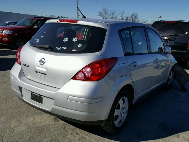 3N1BC1CPXCK805793 - 2012 NISSAN VERSA S SILVER photo 4