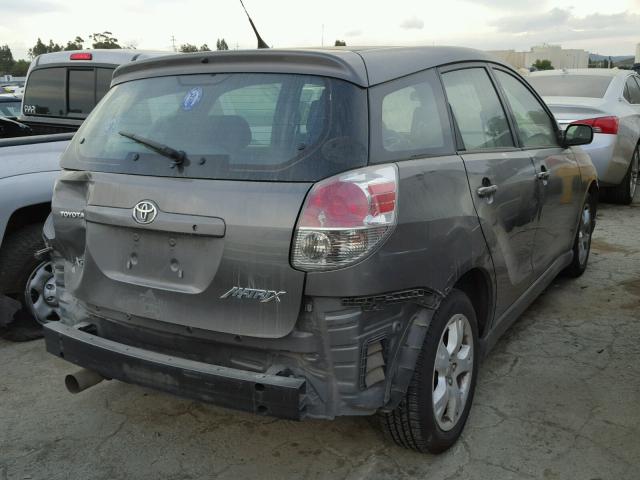 2T1KR30E87C659763 - 2007 TOYOTA COROLLA MA GRAY photo 4