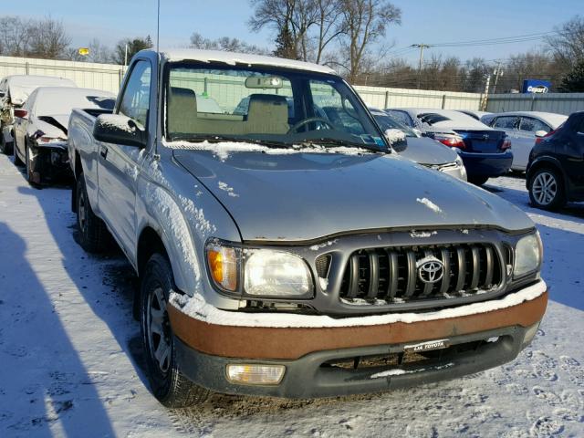 5TENL42N52Z099026 - 2002 TOYOTA TACOMA SILVER photo 1