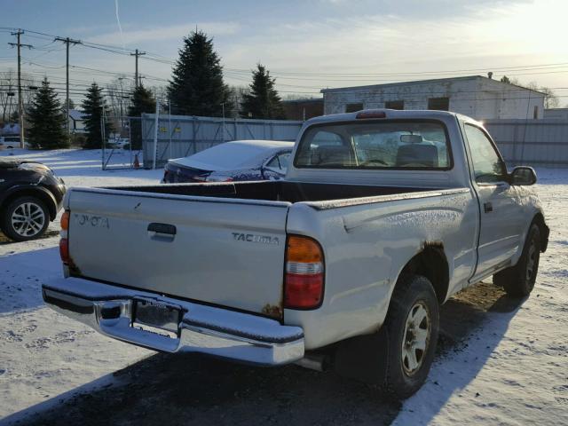 5TENL42N52Z099026 - 2002 TOYOTA TACOMA SILVER photo 4