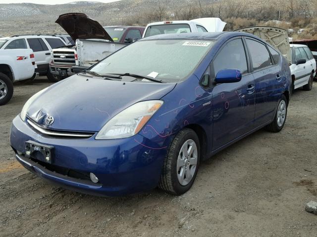 JTDKB20U587708121 - 2008 TOYOTA PRIUS BLUE photo 2