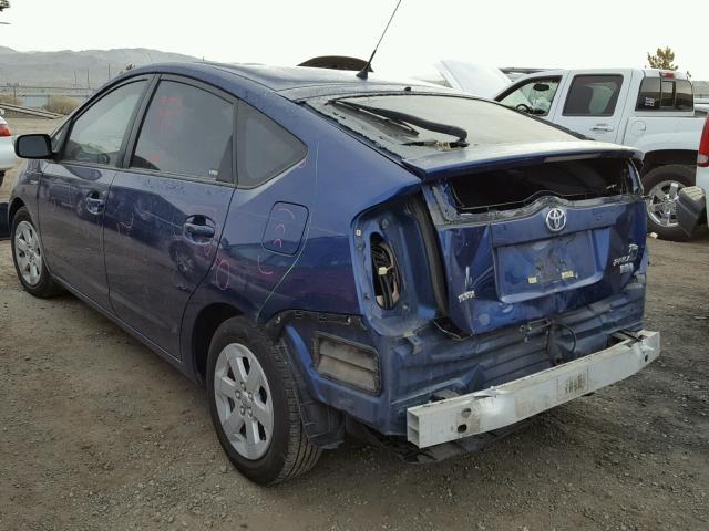 JTDKB20U587708121 - 2008 TOYOTA PRIUS BLUE photo 3