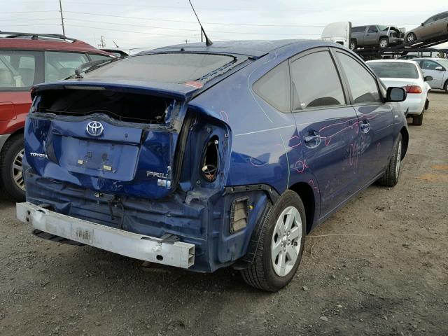 JTDKB20U587708121 - 2008 TOYOTA PRIUS BLUE photo 4