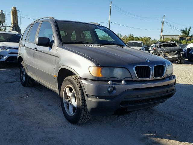 5UXFA53583LV92308 - 2003 BMW X5 3.0I GRAY photo 1