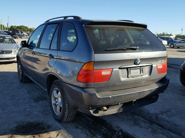 5UXFA53583LV92308 - 2003 BMW X5 3.0I GRAY photo 3