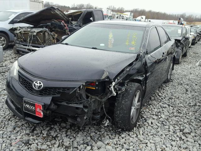 4T1BF1FK7CU595511 - 2012 TOYOTA CAMRY BASE BLACK photo 2