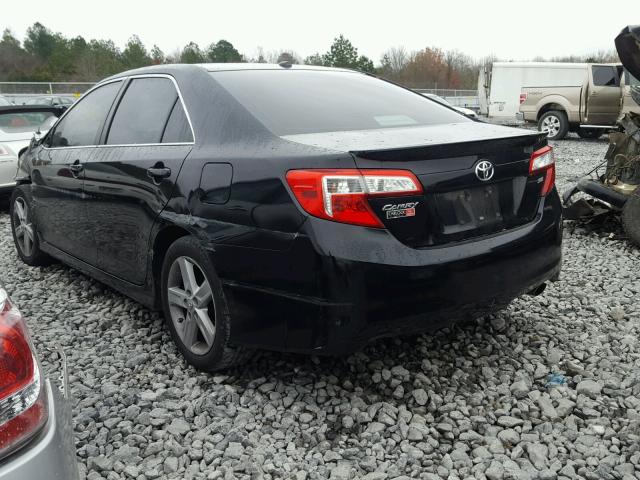 4T1BF1FK7CU595511 - 2012 TOYOTA CAMRY BASE BLACK photo 3