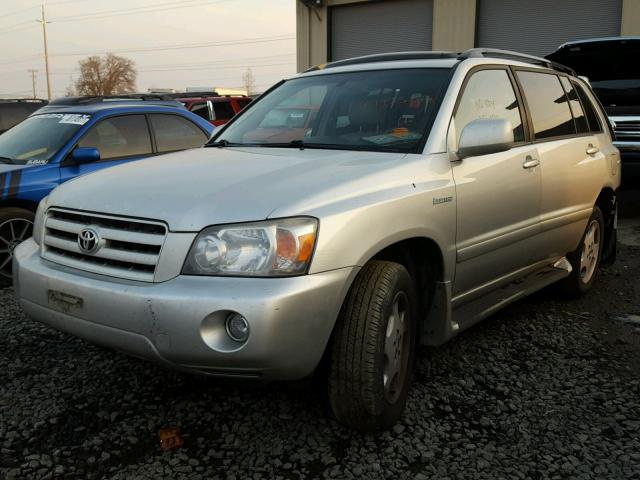 JTEEP21A650128220 - 2005 TOYOTA HIGHLANDER SILVER photo 2