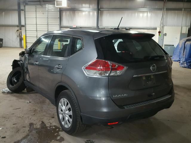 KNMAT2MV7FP547554 - 2015 NISSAN ROGUE S GRAY photo 3