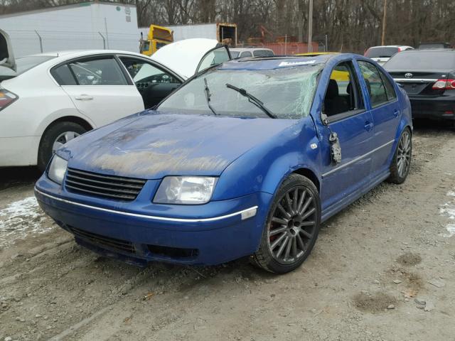 3VWSE69M55M014755 - 2005 VOLKSWAGEN JETTA GLI BLUE photo 2