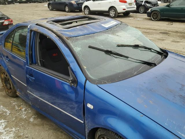 3VWSE69M55M014755 - 2005 VOLKSWAGEN JETTA GLI BLUE photo 9