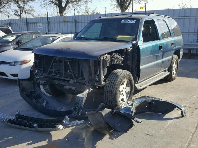 1GNEC13T65R161424 - 2005 CHEVROLET TAHOE C150 BLUE photo 2