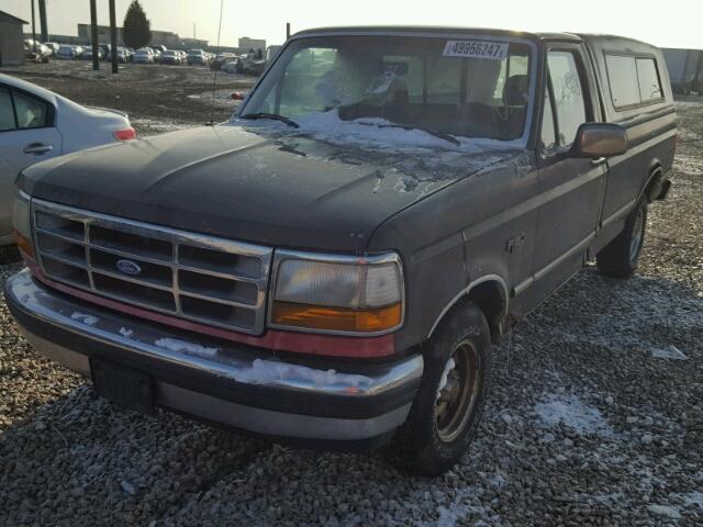 1FTEF15Y2NPA22248 - 1992 FORD F150 BROWN photo 2