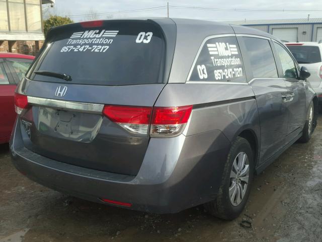 5FNRL5H46GB125132 - 2016 HONDA ODYSSEY EX GRAY photo 4