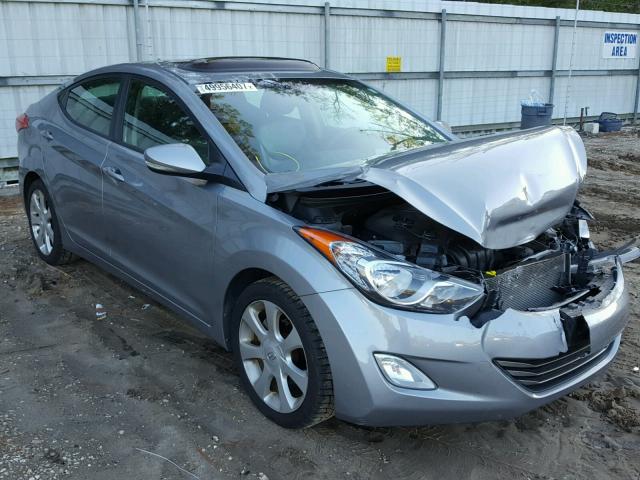 KMHDH4AEXCU363927 - 2012 HYUNDAI ELANTRA GL GRAY photo 1