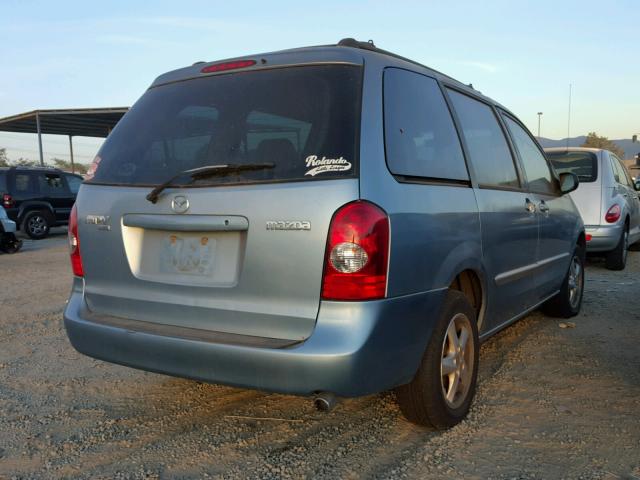 JM3LW28A730342013 - 2003 MAZDA MPV WAGON GREEN photo 4