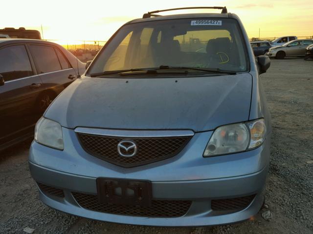 JM3LW28A730342013 - 2003 MAZDA MPV WAGON GREEN photo 9