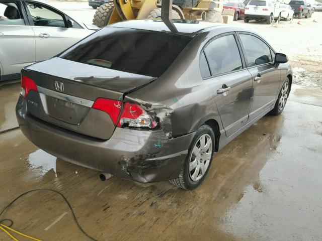 19XFA16599E032014 - 2009 HONDA CIVIC LX TAN photo 4