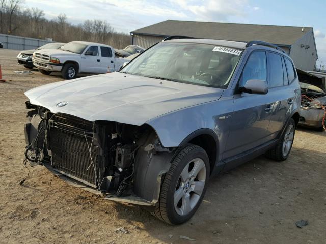 WBXPA93435WD23788 - 2005 BMW X3 3.0I GRAY photo 2