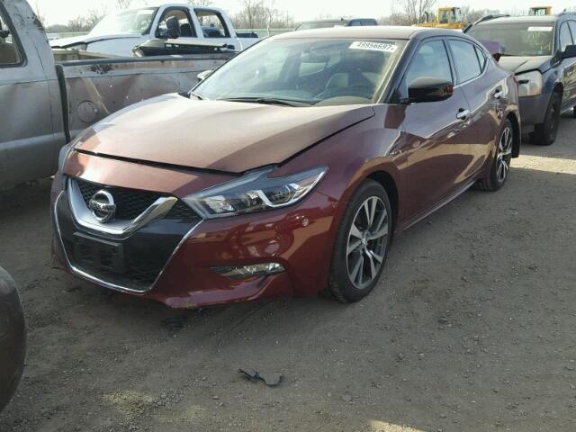 1N4AA6APXHC420171 - 2017 NISSAN MAXIMA 3.5 MAROON photo 2