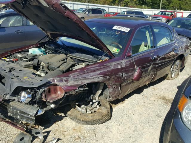 1LNHM82W06Y604693 - 2006 LINCOLN TOWN CAR S BURGUNDY photo 9