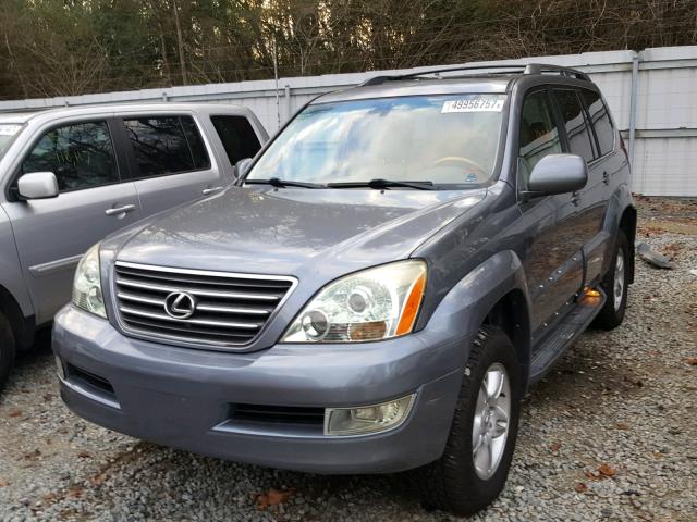 JTJBT20X540030607 - 2004 LEXUS GX 470 BLUE photo 2