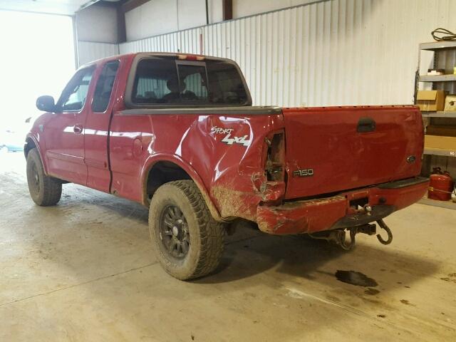 2FTRX18W52CA45156 - 2002 FORD F150 RED photo 3