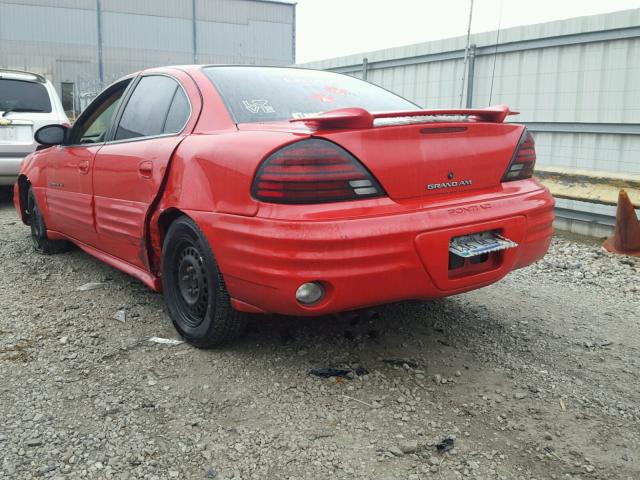 1G2NF52F42C152419 - 2002 PONTIAC GRAND AM S RED photo 3