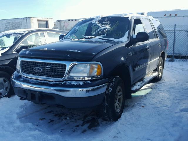1FMPU16L8YLA37619 - 2000 FORD EXPEDITION BLUE photo 2