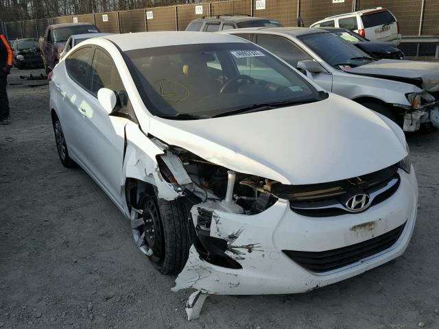 5NPDH4AE0CH143355 - 2012 HYUNDAI ELANTRA GL WHITE photo 1