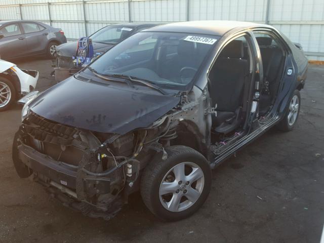 JTDBT923581271153 - 2008 TOYOTA YARIS BLACK photo 2