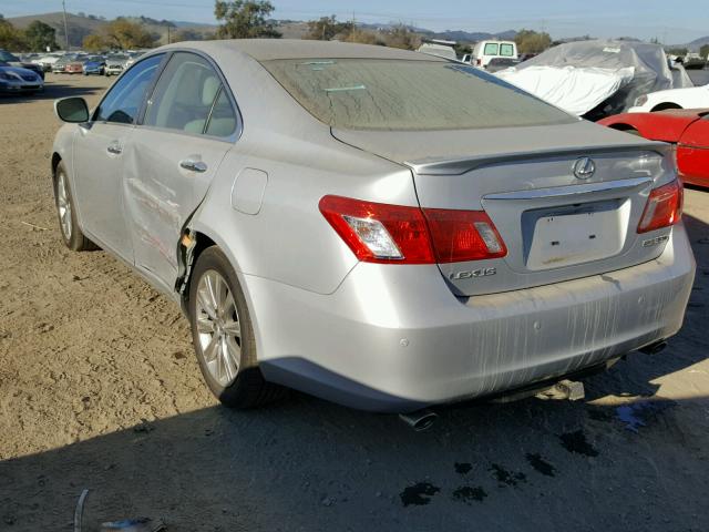 JTHBJ46G672066745 - 2007 LEXUS ES 350 SILVER photo 3