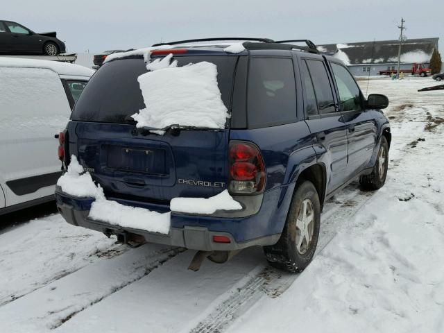 1GNDT13SX32311687 - 2003 CHEVROLET TRAILBLAZE BLUE photo 4