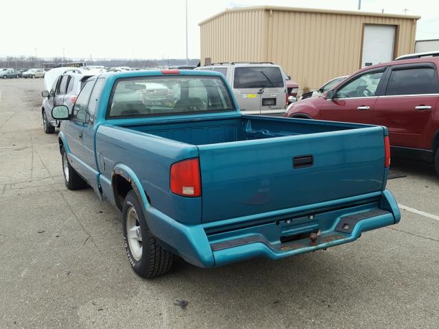 1GCCS19ZXS8183121 - 1995 CHEVROLET S TRUCK S1 TURQUOISE photo 3