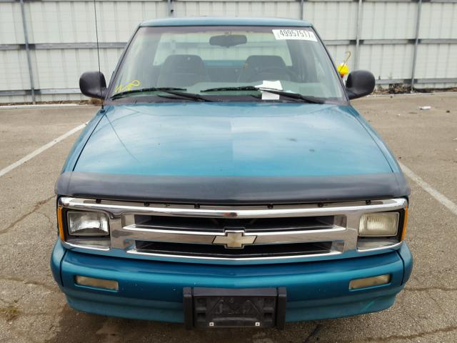 1GCCS19ZXS8183121 - 1995 CHEVROLET S TRUCK S1 TURQUOISE photo 9