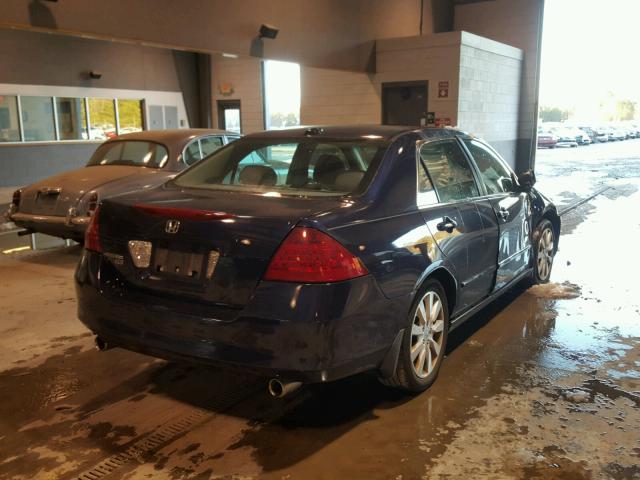 1HGCM66587A032739 - 2007 HONDA ACCORD EX BLUE photo 4