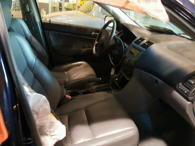 1HGCM66587A032739 - 2007 HONDA ACCORD EX BLUE photo 5