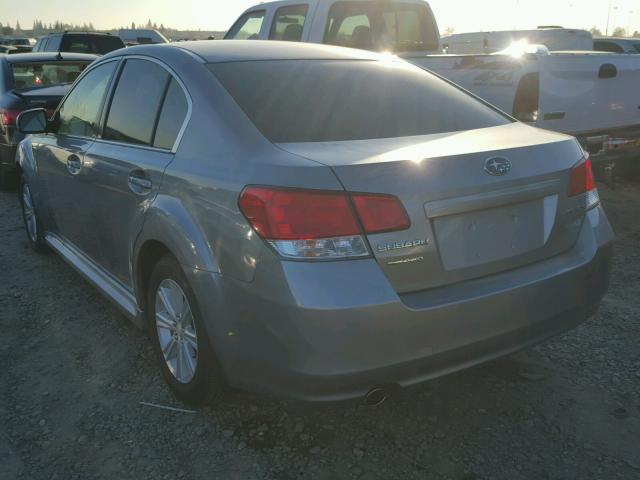 4S3BMBG6XA3212603 - 2010 SUBARU LEGACY 2.5 SILVER photo 3