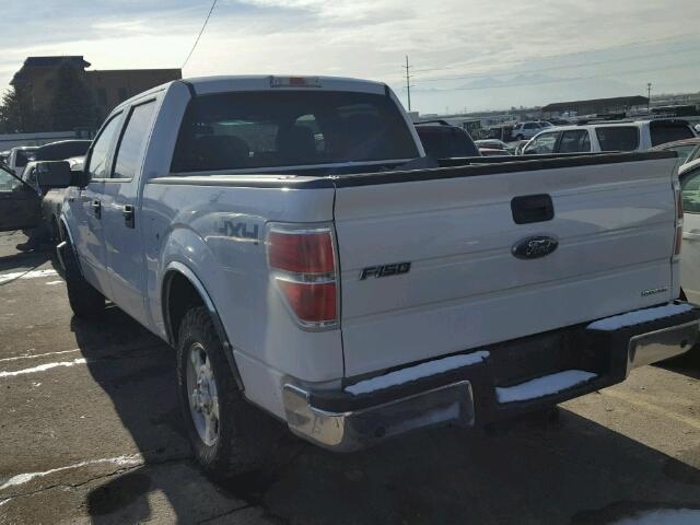 1FTFW1EF1DFC59997 - 2013 FORD F150 SUPER WHITE photo 3