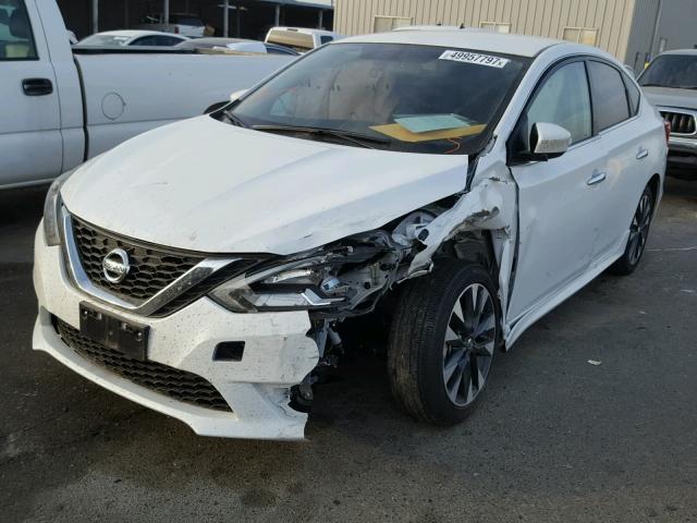 3N1AB7APXHY239966 - 2017 NISSAN SENTRA S WHITE photo 2