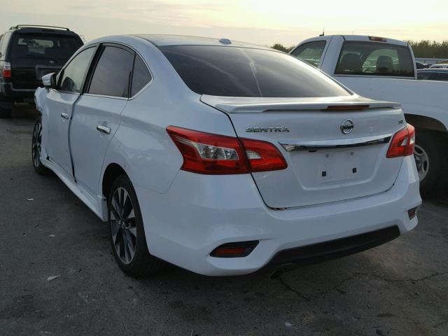 3N1AB7APXHY239966 - 2017 NISSAN SENTRA S WHITE photo 3