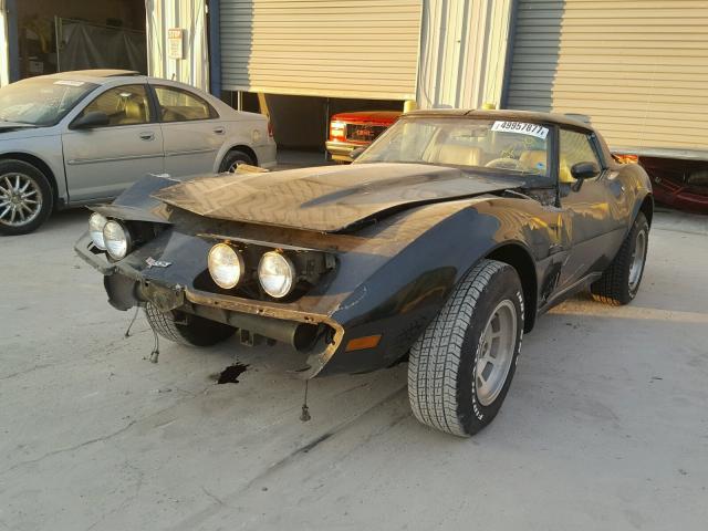 1Z8789S438233 - 1979 CHEVROLET CORVETTE GREEN photo 2