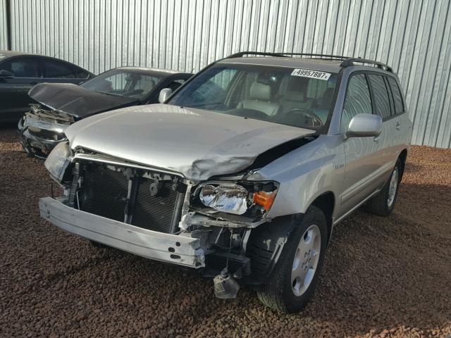 JTEDP21A660104836 - 2006 TOYOTA HIGHLANDER SILVER photo 2