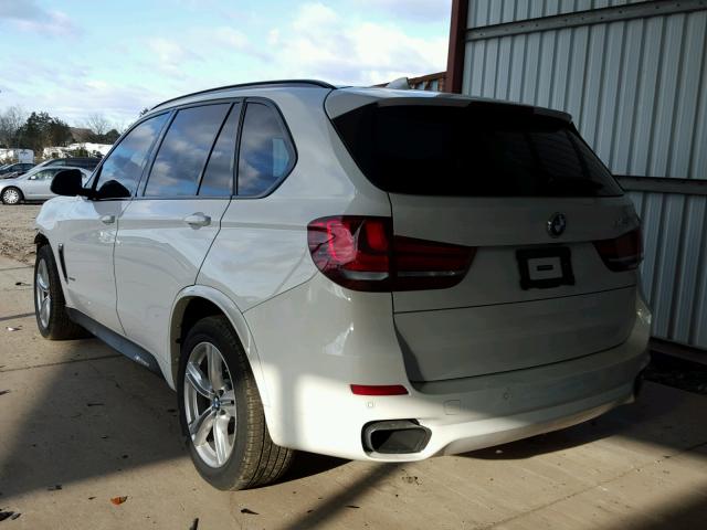 5UXKR6C58F0J75158 - 2015 BMW X5 XDRIVE5 WHITE photo 3
