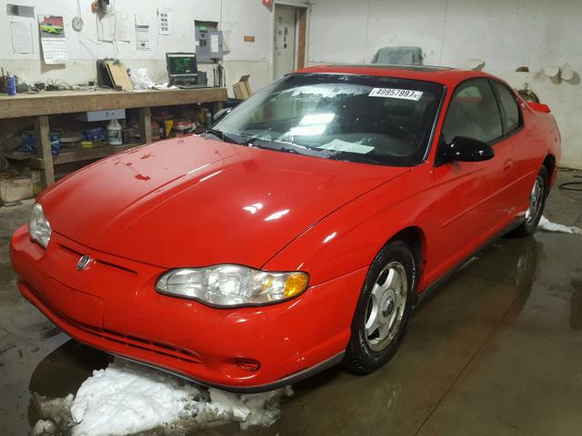 2G1WW15E019138902 - 2001 CHEVROLET MONTE CARL 红色 照片 2