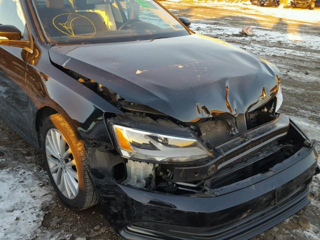 3VWD07AJ3FM310387 - 2015 VOLKSWAGEN JETTA SE 黑色 照片 9