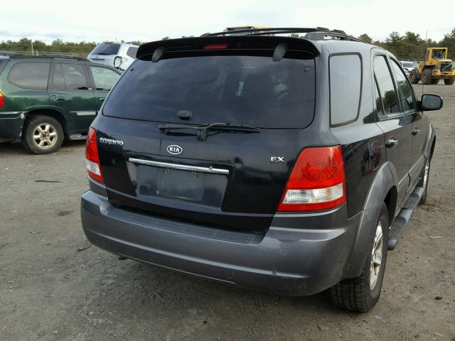 KNDJC733155444167 - 2005 KIA SORENTO EX BLACK photo 4