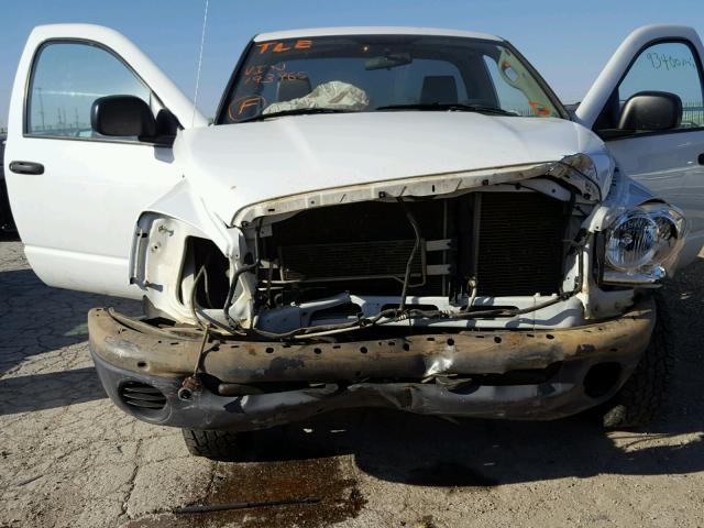 1D7HU16N18J193965 - 2008 DODGE RAM 1500 S WHITE photo 9