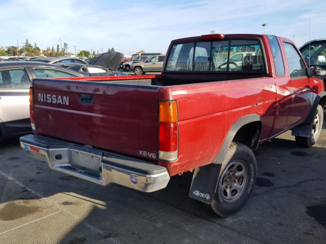 1N6HD16Y4RC397098 - 1994 NISSAN TRUCK KING RED photo 4