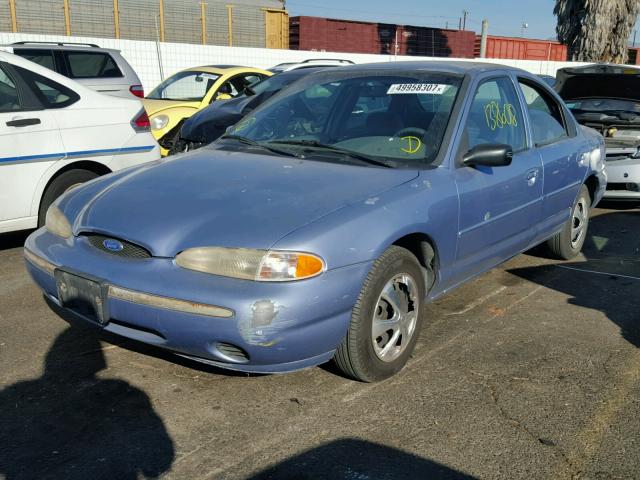 3FALP6535SM131316 - 1995 FORD CONTOUR GL BLUE photo 2